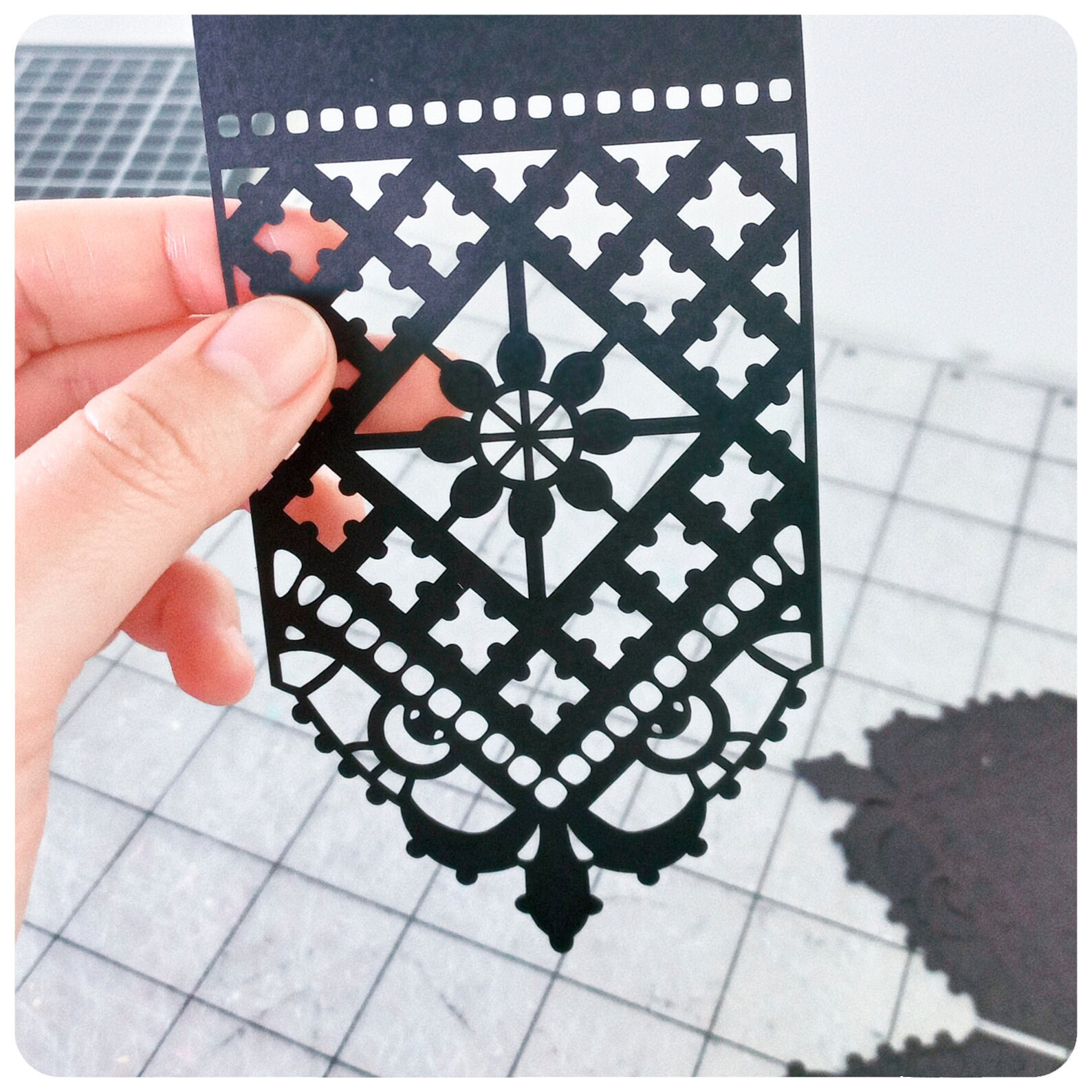 Goth Lace I SVG / PNG / SILHOUETTE Mini Papel Picado Garland Cutting ...