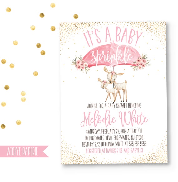 baby sprinkle invitations