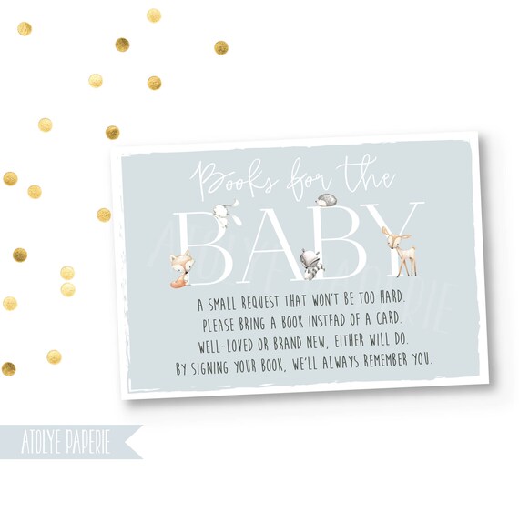 Bring A Book Insert Deer Book Insert Books For Baby Deer Baby Shower Bring A Book Insert Woodland Baby Shower Printable Book Request