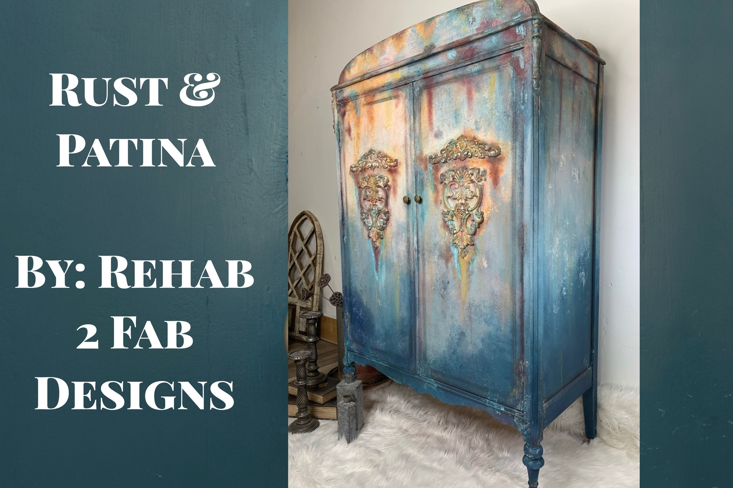 Patina Paint Tutorial - at home with Ashley