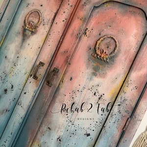 Furniture Painting Chalk Paint Tutorial: Boho Candy Soul (Grunge, Texture, Boho, Chalk Paint)