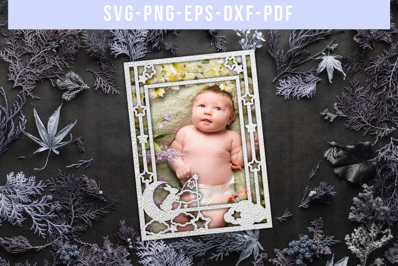 Download Baby Shower Gift Papercut Newborn Clip Art Bundle Of 9 Photo Frame Paper Cut Templates Pdf Png Eps Kids Nursery Decor Nursery Svg Dxf