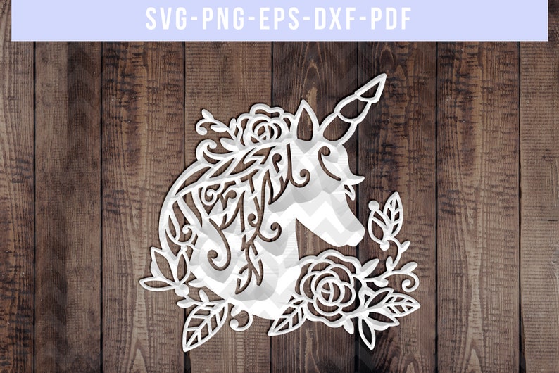 Download Art Collectibles Clip Art Unicorn Svg Cutting File Nursery Decor Stencil Laser Cut Paper Art Dxf Svg Pdf Unicorn Papercut Template Unicorn Party Card Making