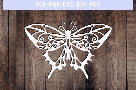 Download Butterfly Papercut Template Paper Cut Art Butterfly Floral Etsy