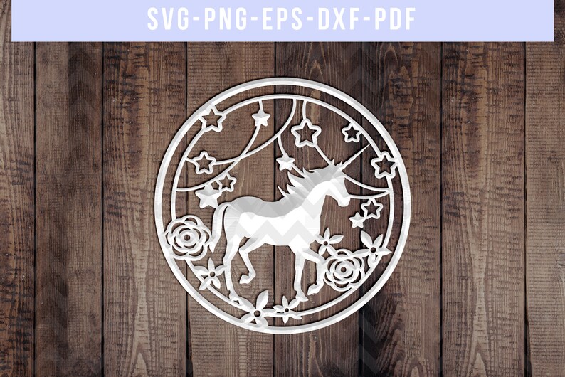 Download Unicorn Svg Cutting File Star Unicorn Papercut Template Unicorn Party Card Making Laser Cut Paper Art PSD Mockup Templates