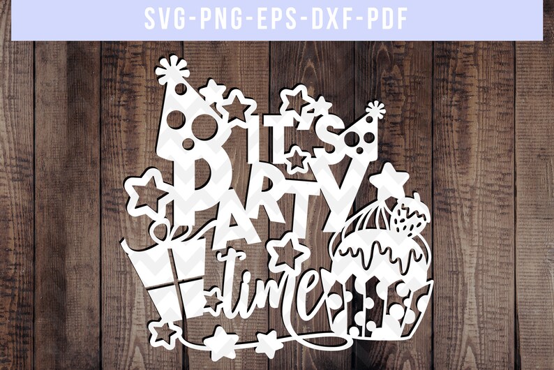 Download Bundle of 9 birthday papercut templates party svg file | Etsy