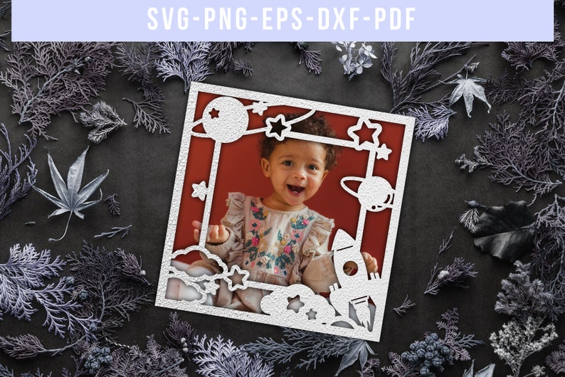 Download Baby Shower Gift Papercut Newborn Clip Art Bundle Of 9 Photo Frame Paper Cut Templates Pdf