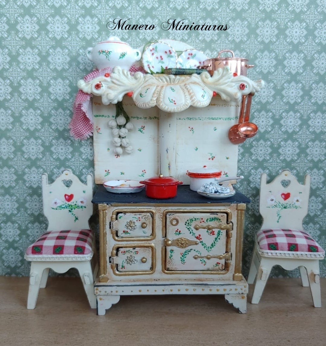 NEW 112 Dollhouse Kitchen Miniature Furniture Crafts Etsy