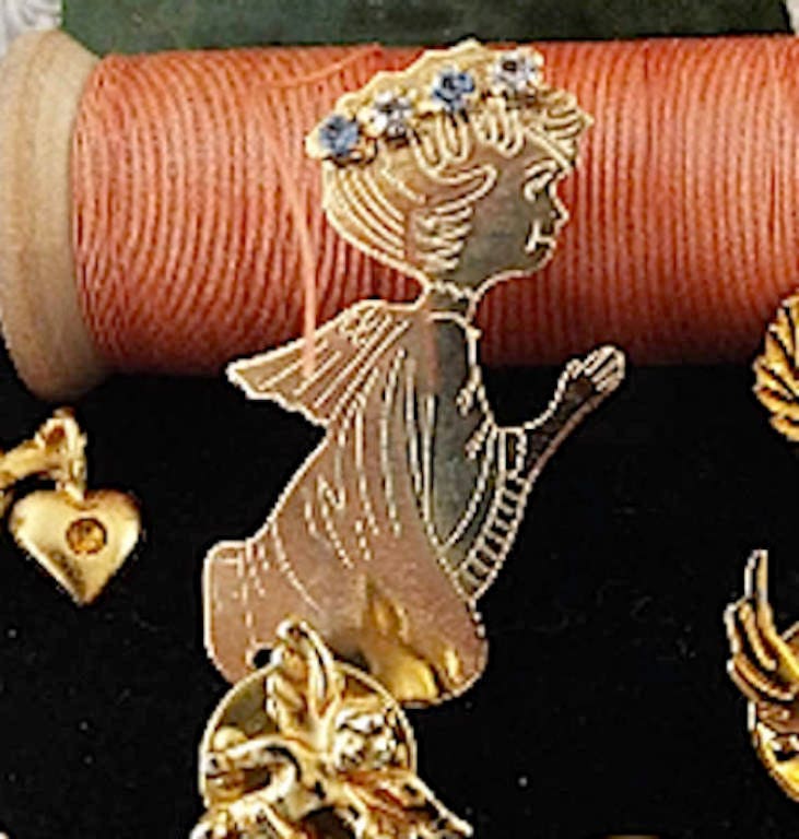 Lot 7 Vintage Angel Pins 7 Vintage Angel Pins/brooches Gold Etsy