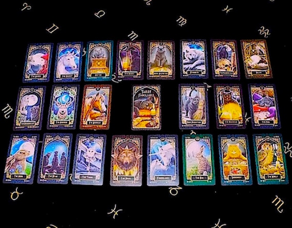yugioh tarot deck Tarot Deck /witch's Tarot Deck /tarot Familiars/ LIMITED 1ST EDITION!!!!!  Vintage Tarot Deck, Vintage Halloween,fortune Telling Deck