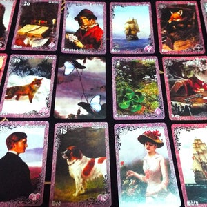 Tarot Deck RARE!  /Lilac & Cherry Twilight Lenormand "Double Deck" Oracle FIRST EDITION!!!!!Tarot Cards,Vintage Tarot Deck,Vintage Halloween