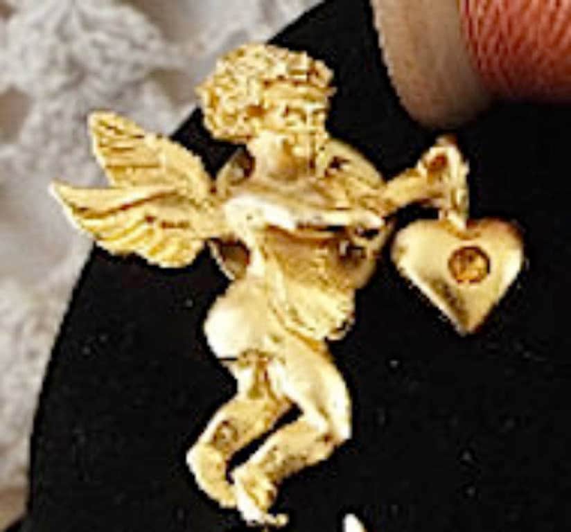 Lot 7 Vintage Angel Pins 7 Vintage Angel Pins/brooches Gold Etsy