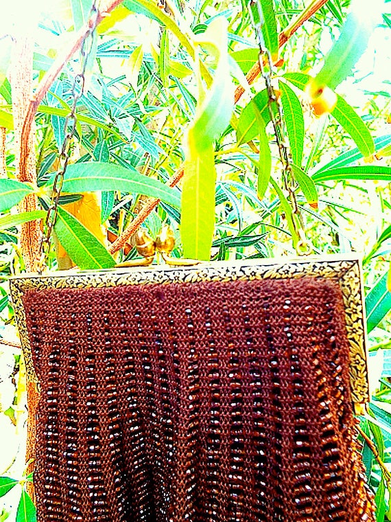 Vintage Beaded Purse,Vintage Antique Deco 1920's … - image 5