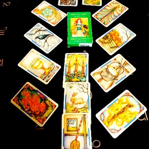 Wiccan Tarot Card Deck (RARE) Tarot Cards, Vintage Tarot Deck, Rare Tarot Deck,Tarot First Edition, Fortune Telling Deck,Vintage Halloween