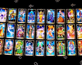 Tarot Deck / Vintage Ciro Marchetti "FIRST EDITION"!!!!! Tarot Card, Vintage Tarot Deck,Tarot First Edition, Fortune, Vintage Halloween