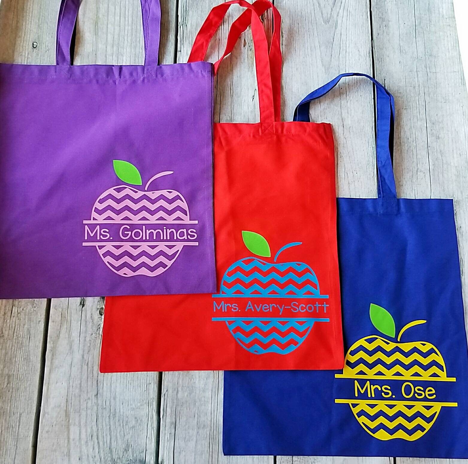 Personalized Teacher Gift / Tote bag / Teacher Gift / Teacher Etsy