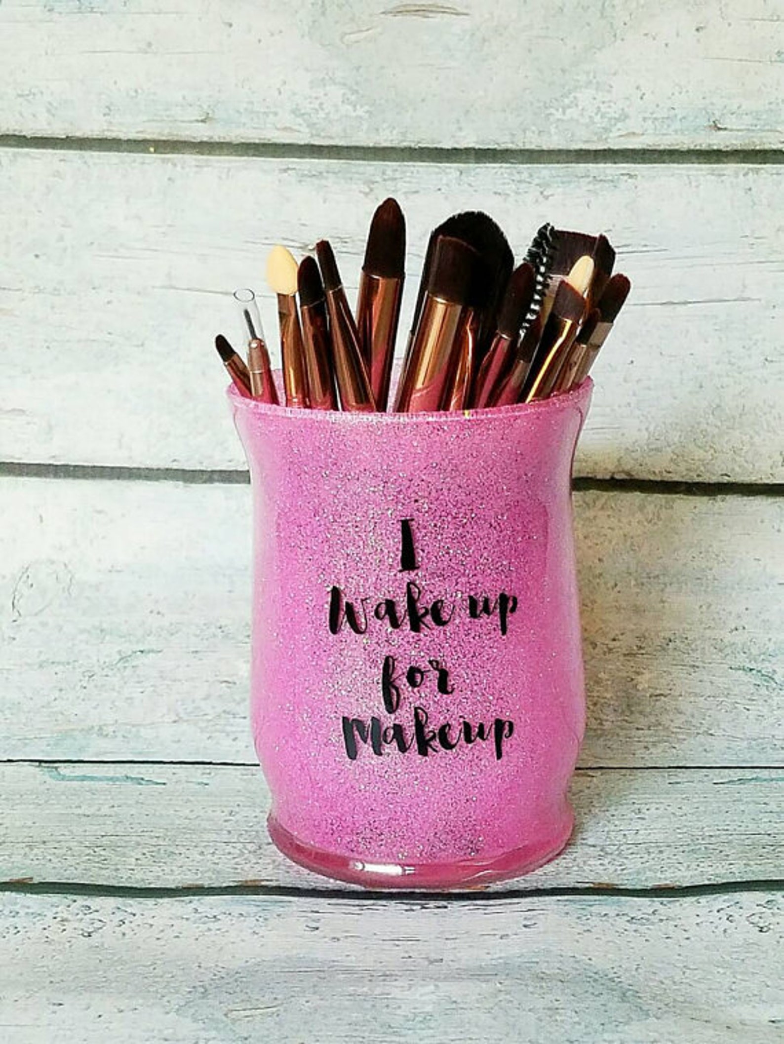 Makeup Brush Holder Glitter Makeup Brush Holder Makeup Etsy