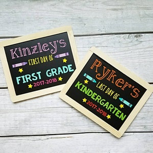 Back to School Chalkboards, First Day of School sign, last day of school sign, double sided sign, first day chalkboard, last day chalkboard