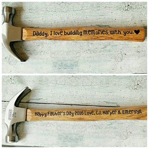 Fathers Day Hammer, Personalized Hammer, Gifts for Dad, Father's day gift, Dads gift / hammer / Personalized gift / men gift image 1