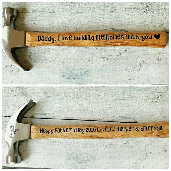 Personalized hammer for dad sale