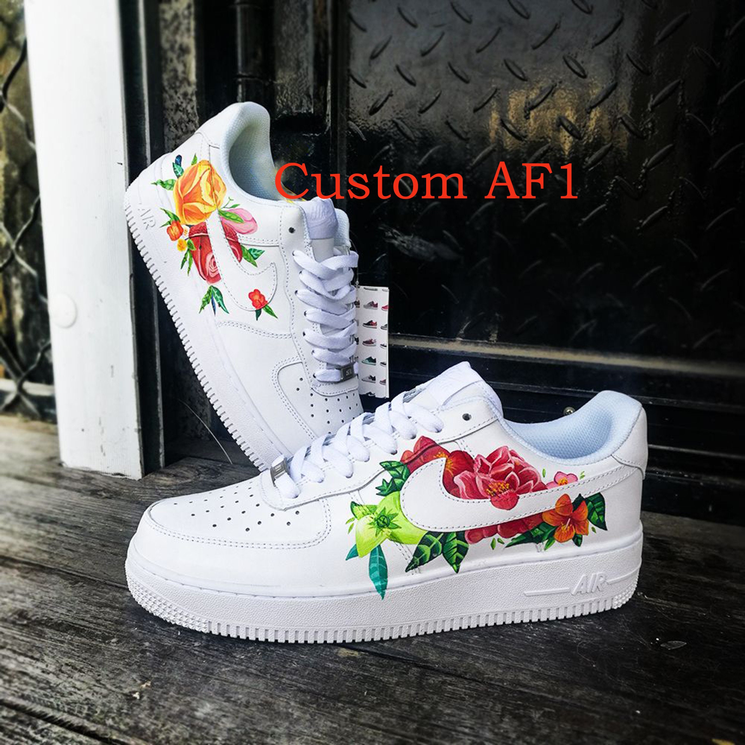 custom air force 1 flowers