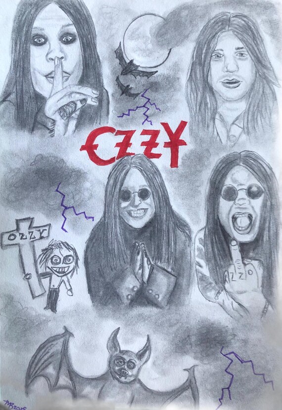 Ozzy sketch print
