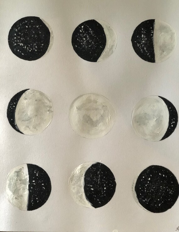 Moon Phases Wall Art (original)