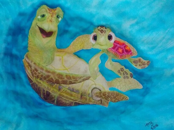 Crush And Squirt Finding Nemo Print Etsy Crush And Squirt Finding Nemo Print Etsy