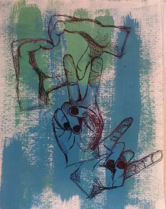 Peace. Love. Rock n Roll (Love 2 Rock). Print