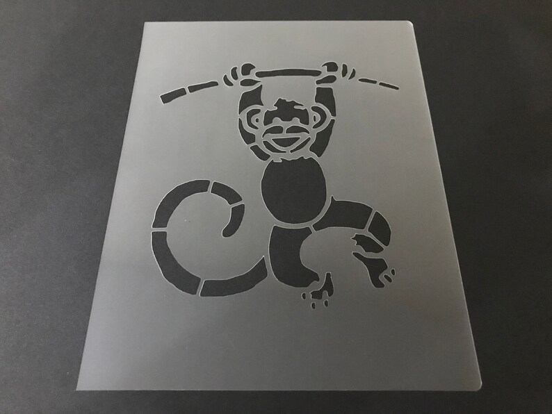 Buy 2 Get 1 Free! Mix /& Match Monkey #6 Stencil