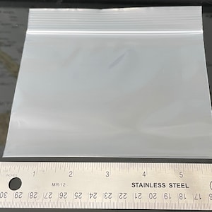 100 Pack- Custom Made 4 MIL Zip lock worm bags for soft plastic fishing baits 6&quot; x 4&quot;