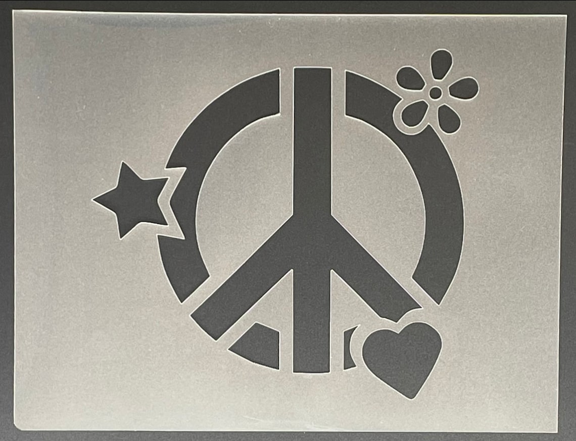 Peace Sign 16 Stencil Buy 2 Get 1 Free Mix Match Etsy peace-sign-16-stencil-buy-2-get-1-free-mix-match-etsy