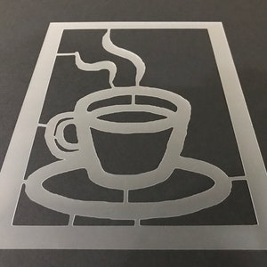 Coffee #4 Stencil (Buy 2 Get 1 Free! Mix & Match)