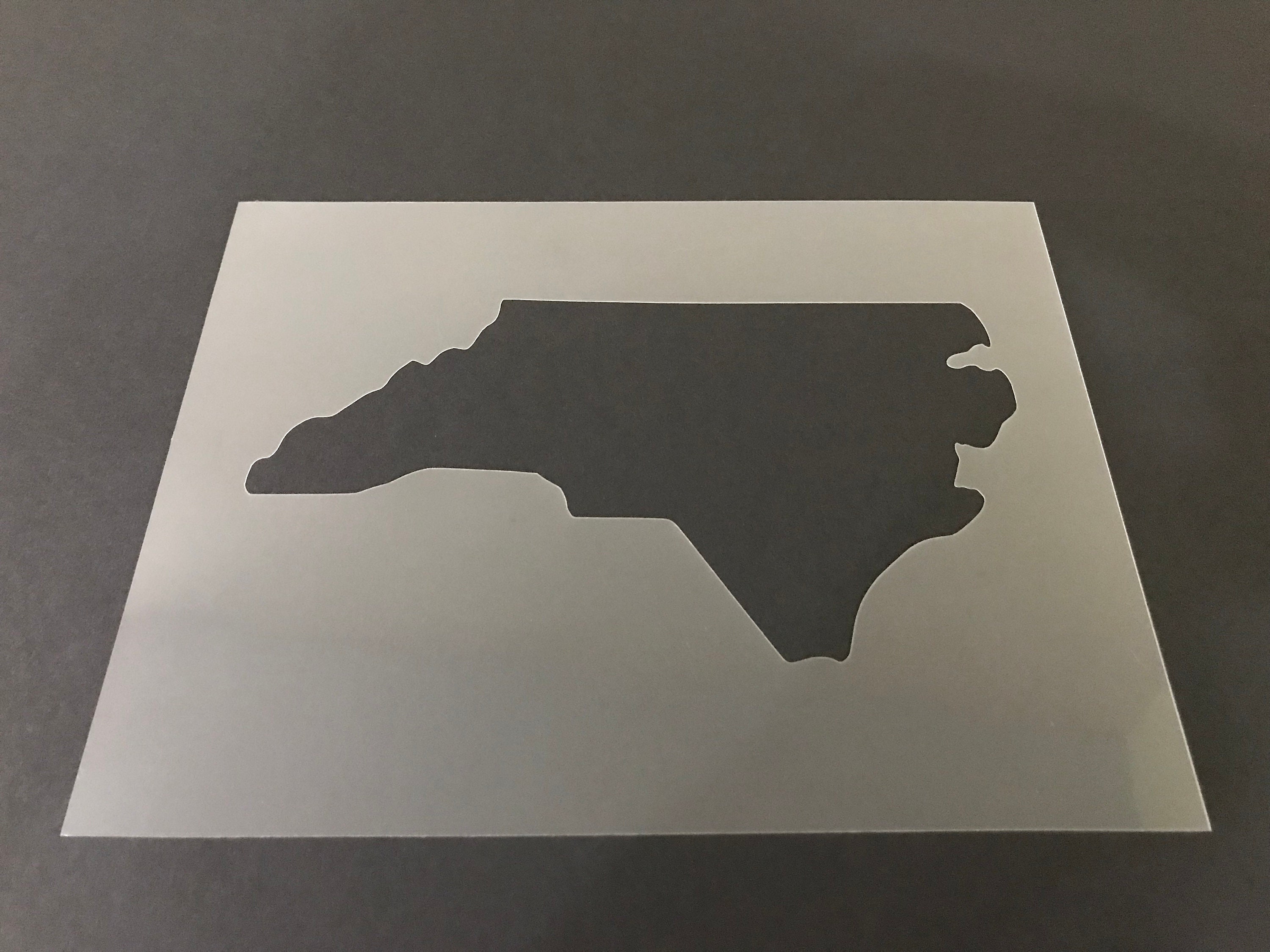 North Carolina 1 Stencil Buy 2 Get 1 Free Mix &amp; Match | Etsy