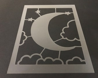 Moon Stencil #3 (Buy 2 Get 1 Free! Mix & Match)