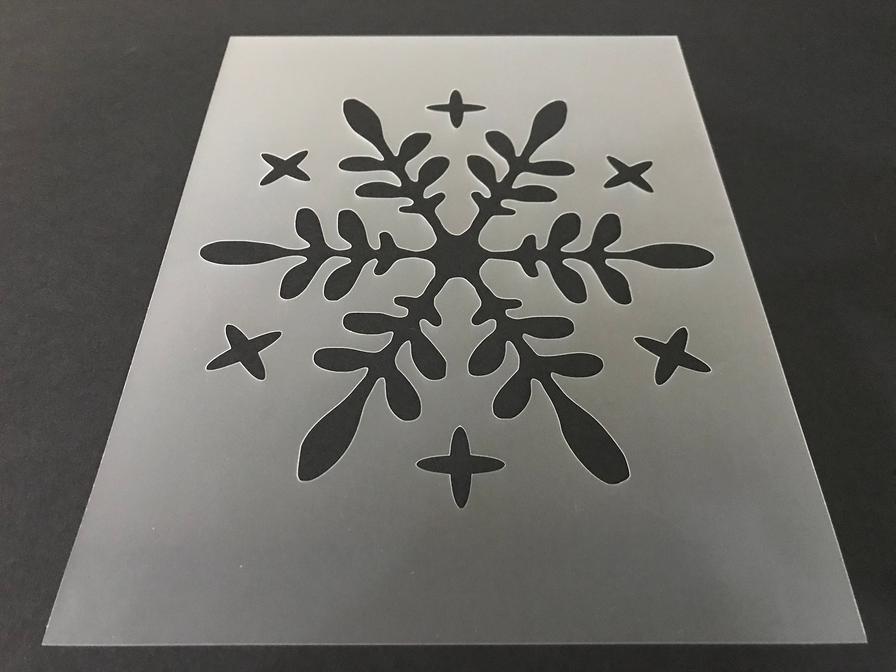 Snow Flake 7 Stencil Buy 2 Get 1 Free Mix & Match - Etsy UK