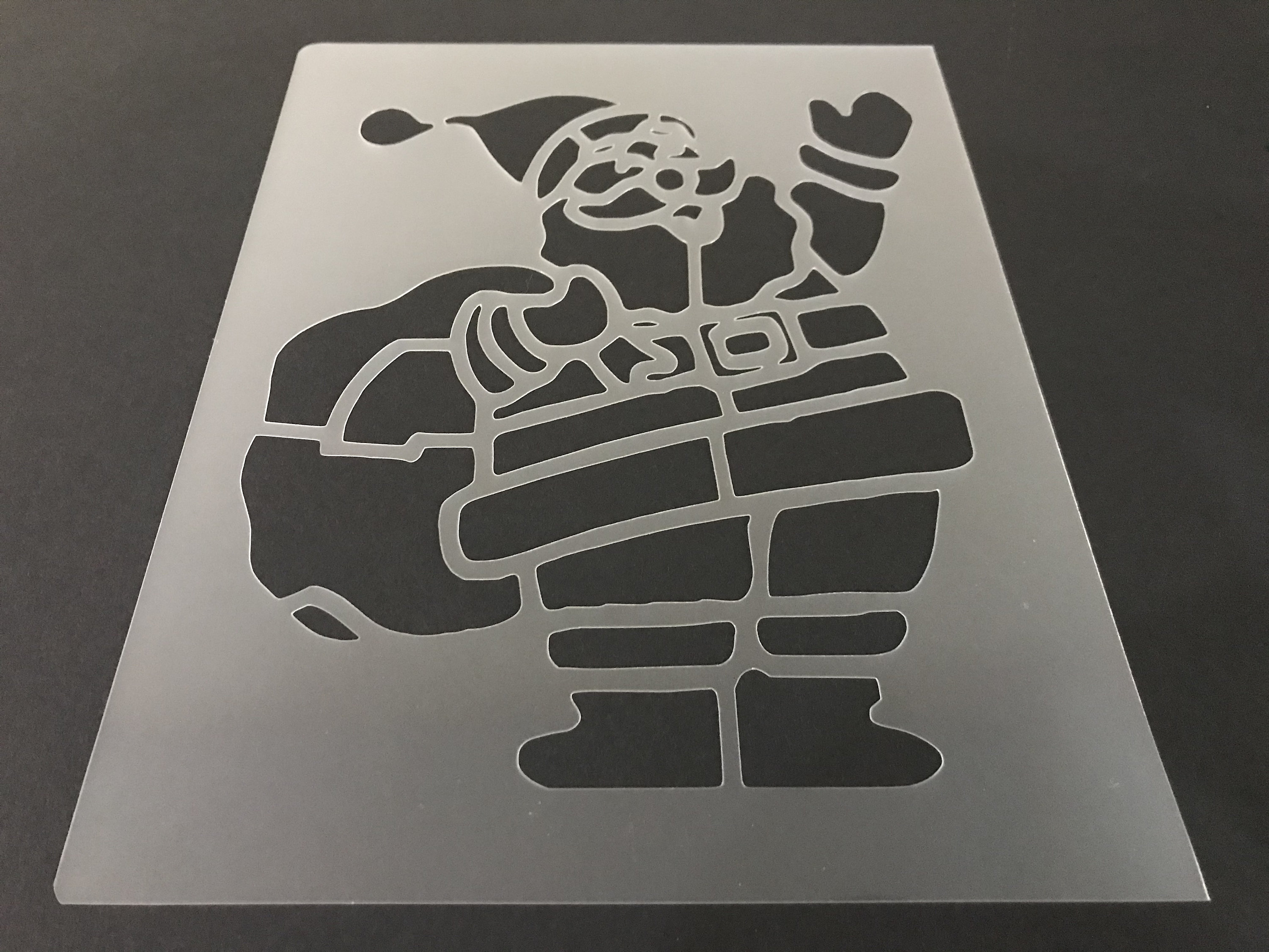 Santa 2 Stencil buy 2 Get 1 Free Mix &amp; Match - Etsy