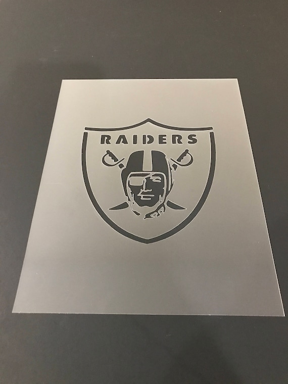 Oakland Raiders Stencil 10mil Buy 2 Get 1 Free Mix &amp; Match | Etsy