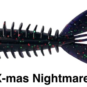 4.25&quot; X-mas Nightmare Creature Bug/Shrimp Baits. Soft Baits Bass Fishing (20 Pack) Free Shipping