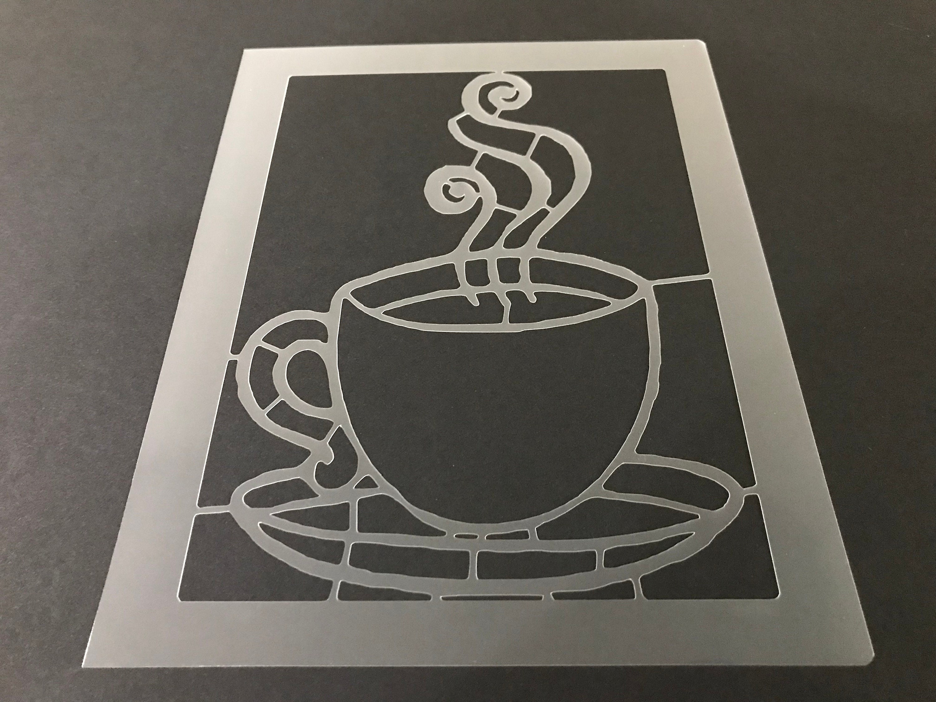 Coffee 8 Stencil buy 2 Get 1 Free Mix & Match Etsy