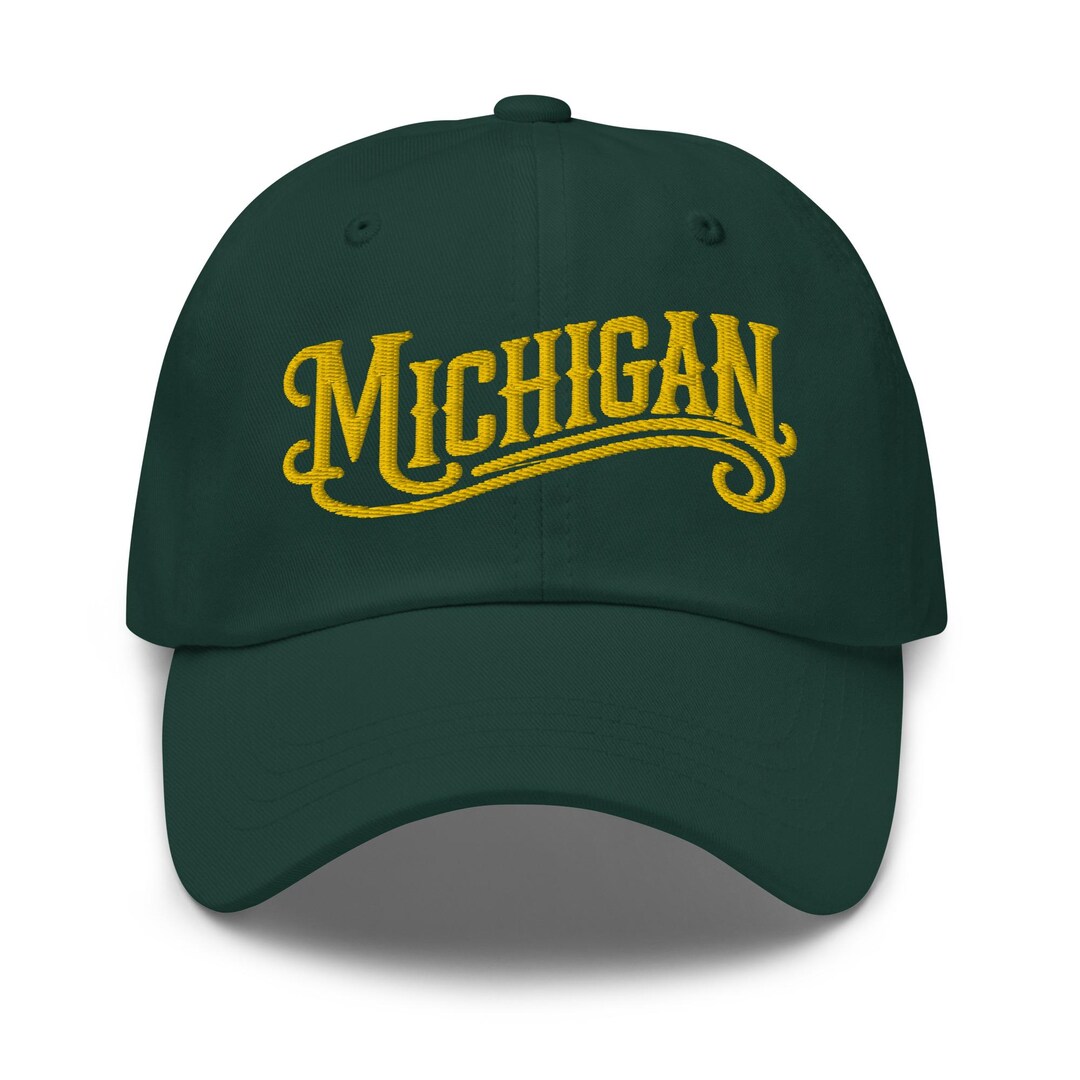 Michigan Script Hat | Elegant Michigan Design Cap | Yooper Pride Hat - Etsy