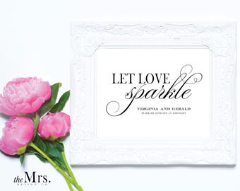 Let Love Sparkle Send Off Printable Wedding Sign, Sparkler Sign, Sparkler Send Off, Wedding Sign, Wedding Printable Sign, Editable