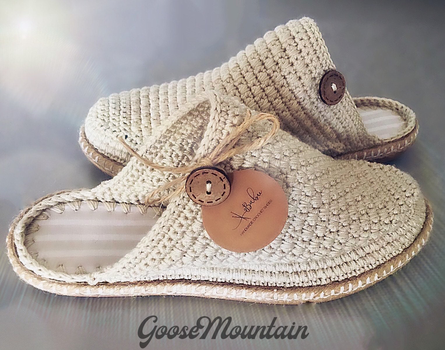 Handmade crochet deals shoes