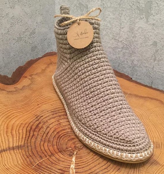 Botines Botas de Ganchillo hechas a mano. Tejido a mano y | Etsy España