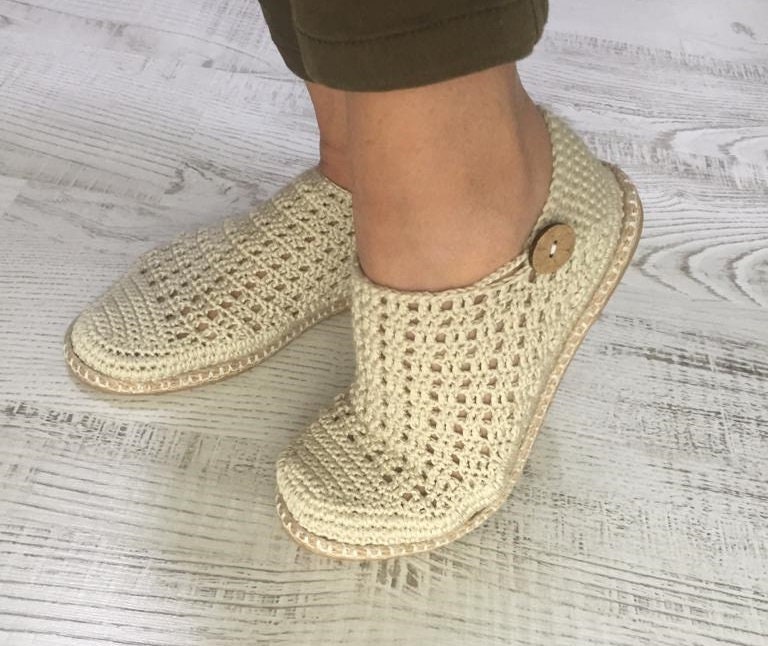 Summer Walks Handcrafted Crochet Shoes. Hand Knitted & Hand - Etsy