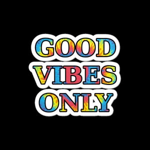 Gute Stimmung nur - Blasenfreie Aufkleber - Positive Affirmation - Liebe und Frieden