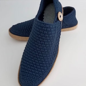 Boardwalk Slip on loafers - Crochet shoes. Handcrafted