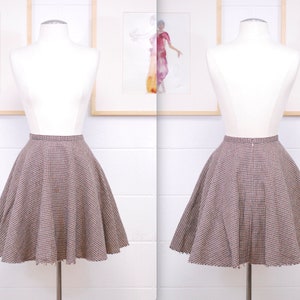 1990&#39;s ALEXANDER McQUEEN Tweed Mini Circle Skirt / Rare Collectable Retro