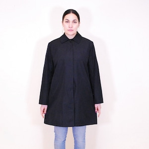 1990&#39;s Black FENDI JEANS Women&#39;s TrenchJacket / Made in Italy / Rare Collectable Retro