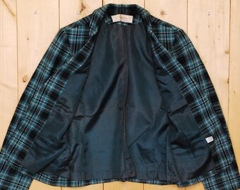 70s Pendleton wool tailored jacket USA製 Vintage 70s Pendleton Wool Jacket Top Coat Plaid Quilted